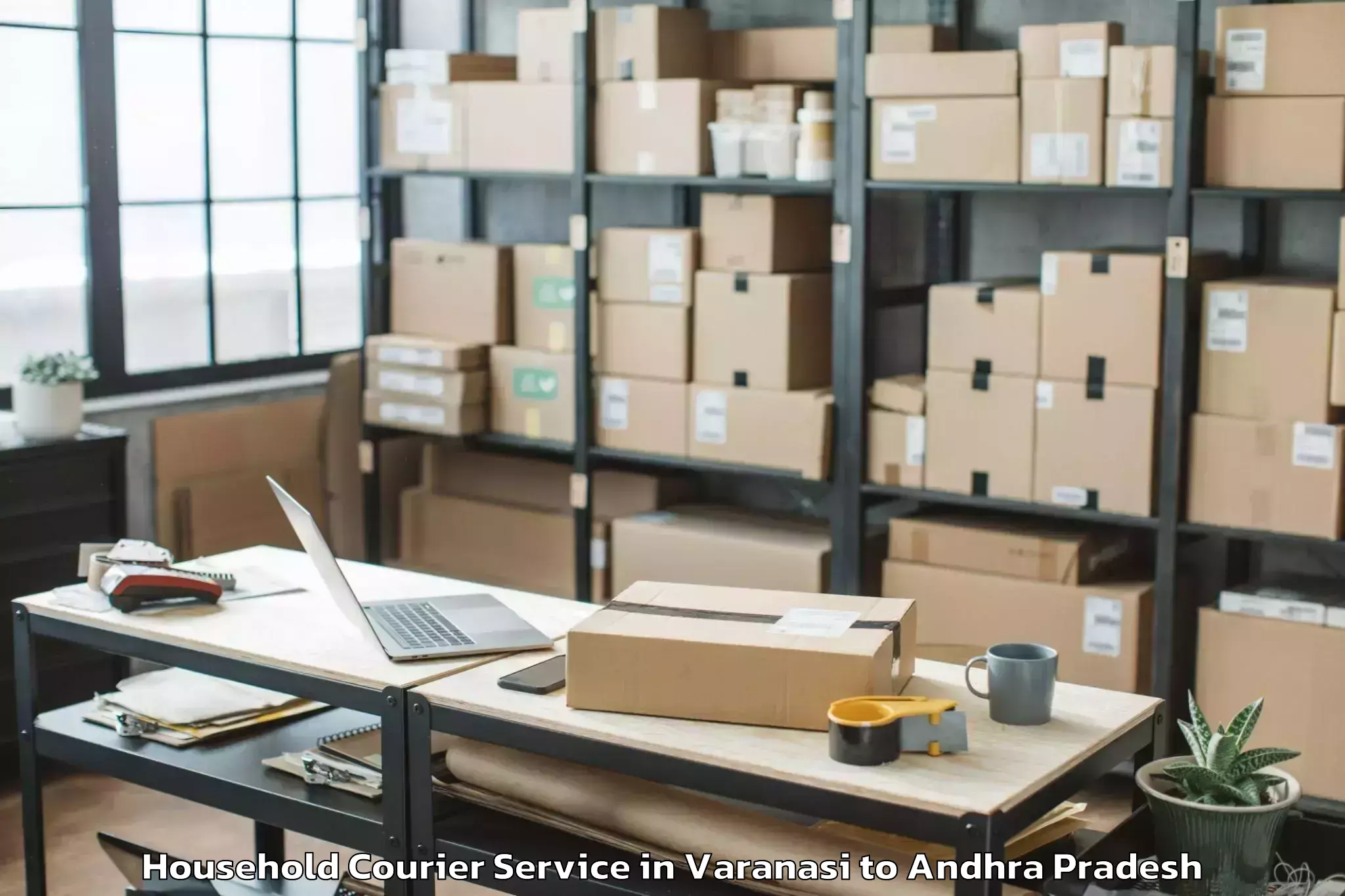 Reliable Varanasi to Nadendla Household Courier